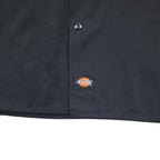 Dickies 半袖 ワークシャツ XL ブラック ポリエステル コットン ダブルポケット メキシコ製