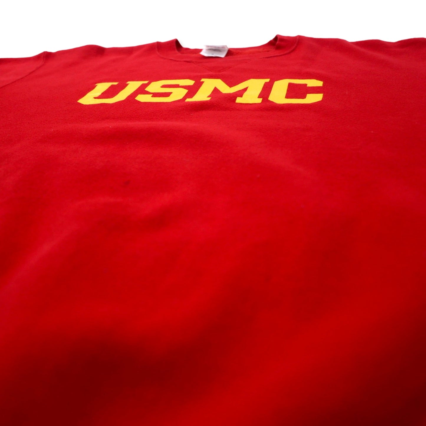 USMC MARINE CORPS トレーニング スウェットシャツ M レッド コットン 裏起毛 ミリタリー SOFFE