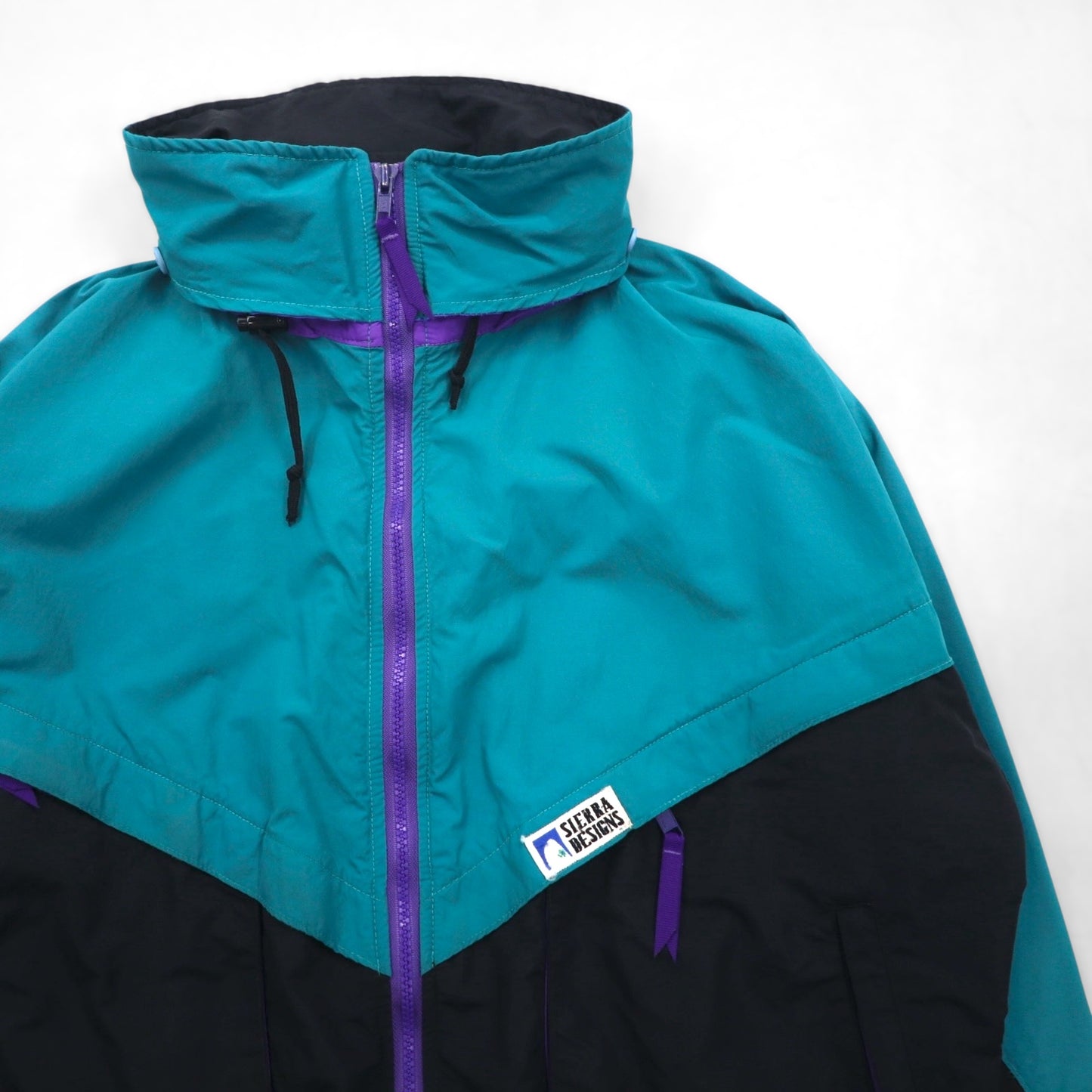 SIERRA DESIGNS 90s Made in Canada Nylon Mountain Parka, Size L, Waterproof, with Stowable Hood
