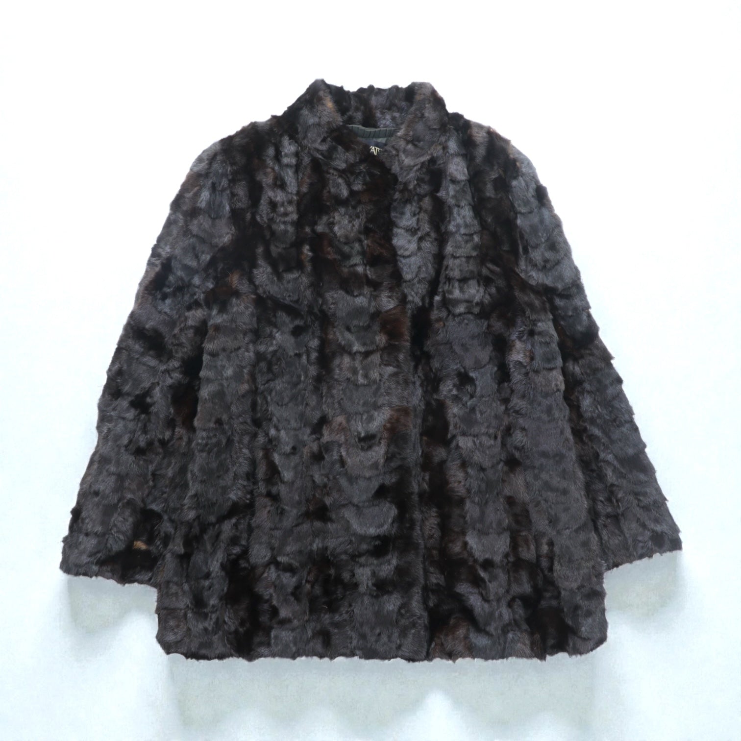 SAIKATSU TOKYO ROPPONGI 80年代 日本製 ミンクファー ジャケット L リアルファー 毛皮 ブラック