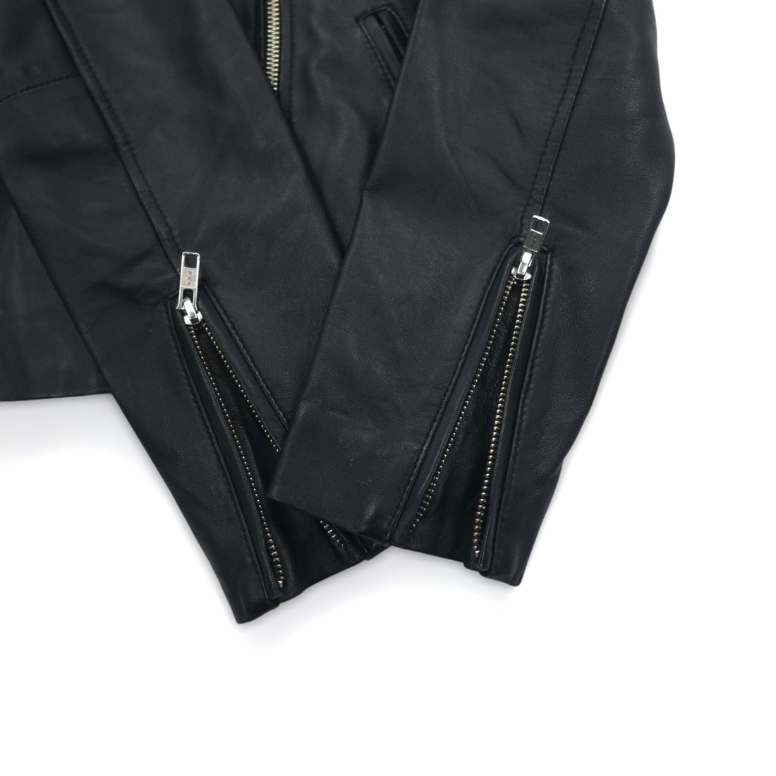 items URBAN RESEARCH ラムレザー ダブル ライダースジャケット S ブラック 羊革 ダブルジップ WH73-27M001