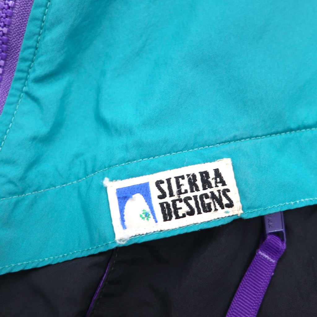 SIERRA DESIGNS 90s Made in Canada Nylon Mountain Parka, Size L, Waterproof, with Stowable Hood