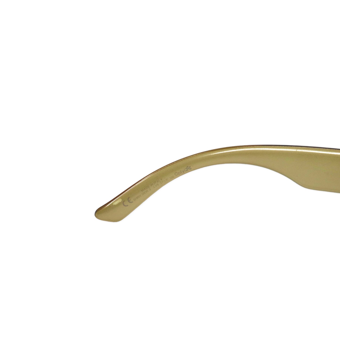 Christian Dior サングラス レクタンギュラ ゴールド SHINY DIOR 3 LV6 57⬜︎16 130 イタリア製