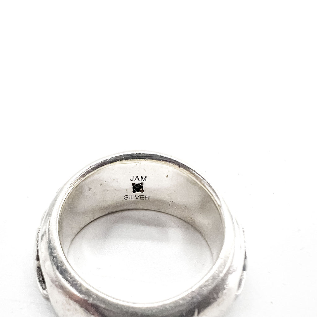 JAM HOME MADE シルバー ハーフカレッジリング 指輪 15号 SILVER