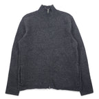 日本然リトテ-古着オンライン-J.CREW ドライバーズニット フルジップ ジャケット L グレー ウール 羊毛 ダブルジップ-J.CREW Driver's Knit Full Zip Jacket L Gray Wool Double Zip