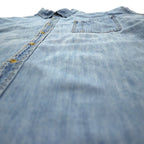 Levi's Signature Oversized Denim Button-Down Shirt, 3XL, Indigo, Blue, Cotton