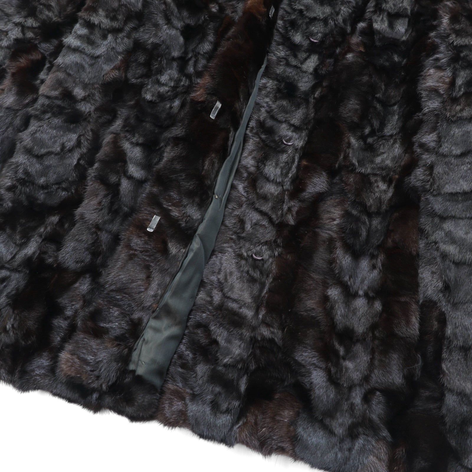 SAIKATSU TOKYO ROPPONGI 80年代 日本製 ミンクファー ジャケット L リアルファー 毛皮 ブラック