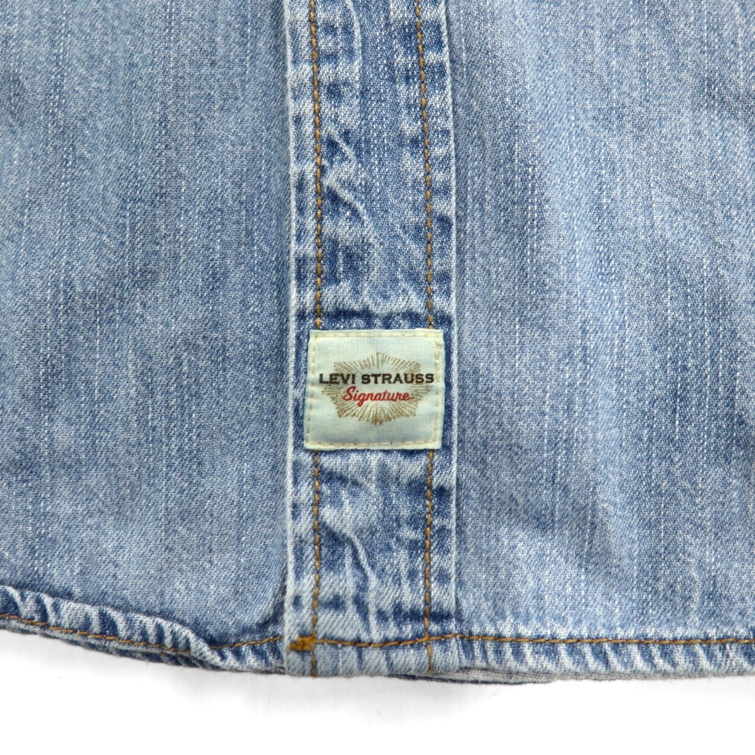 Levi's Signature Oversized Denim Button-Down Shirt, 3XL, Indigo, Blue, Cotton