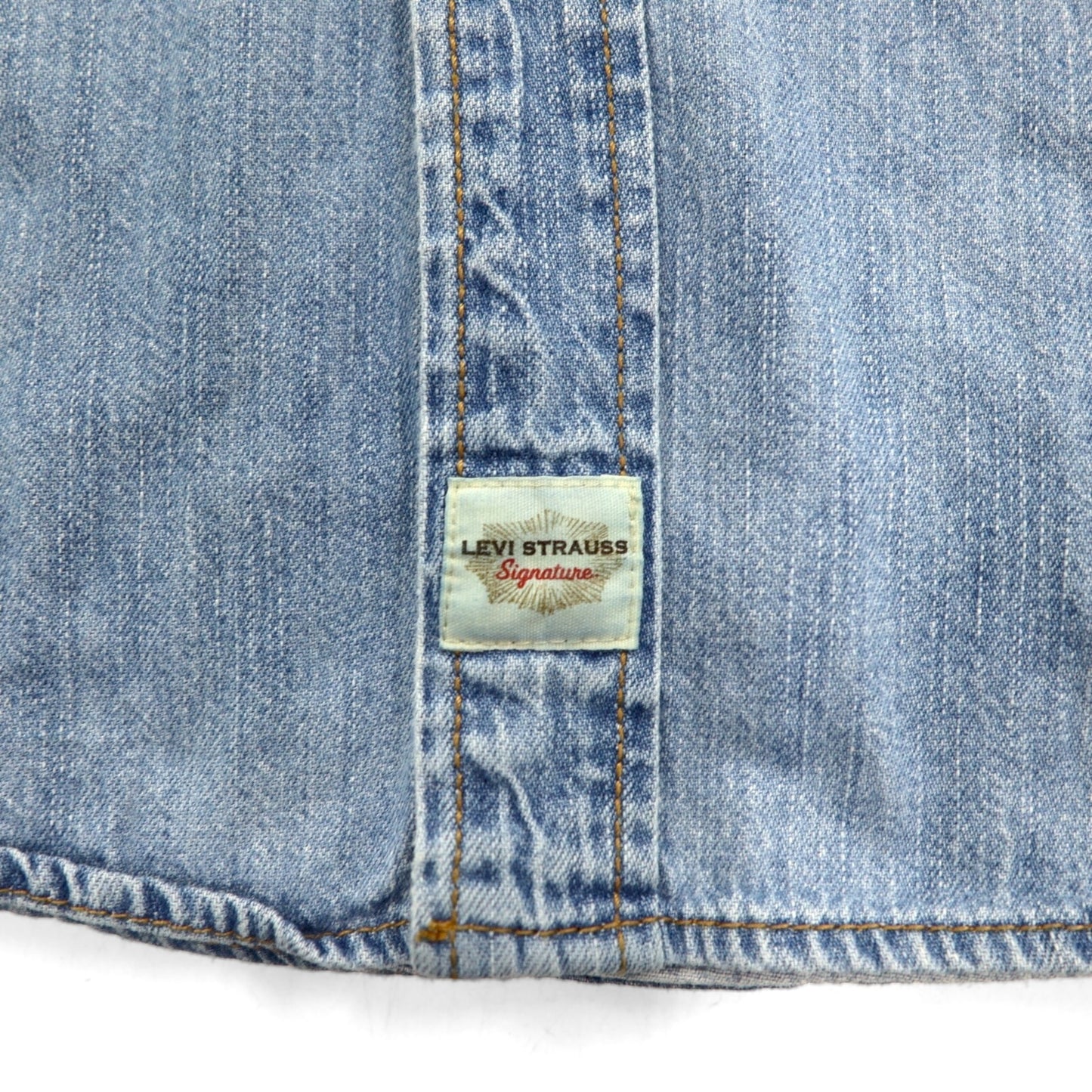 Levi's Signature Oversized Denim Button-Down Shirt, 3XL, Indigo, Blue, Cotton