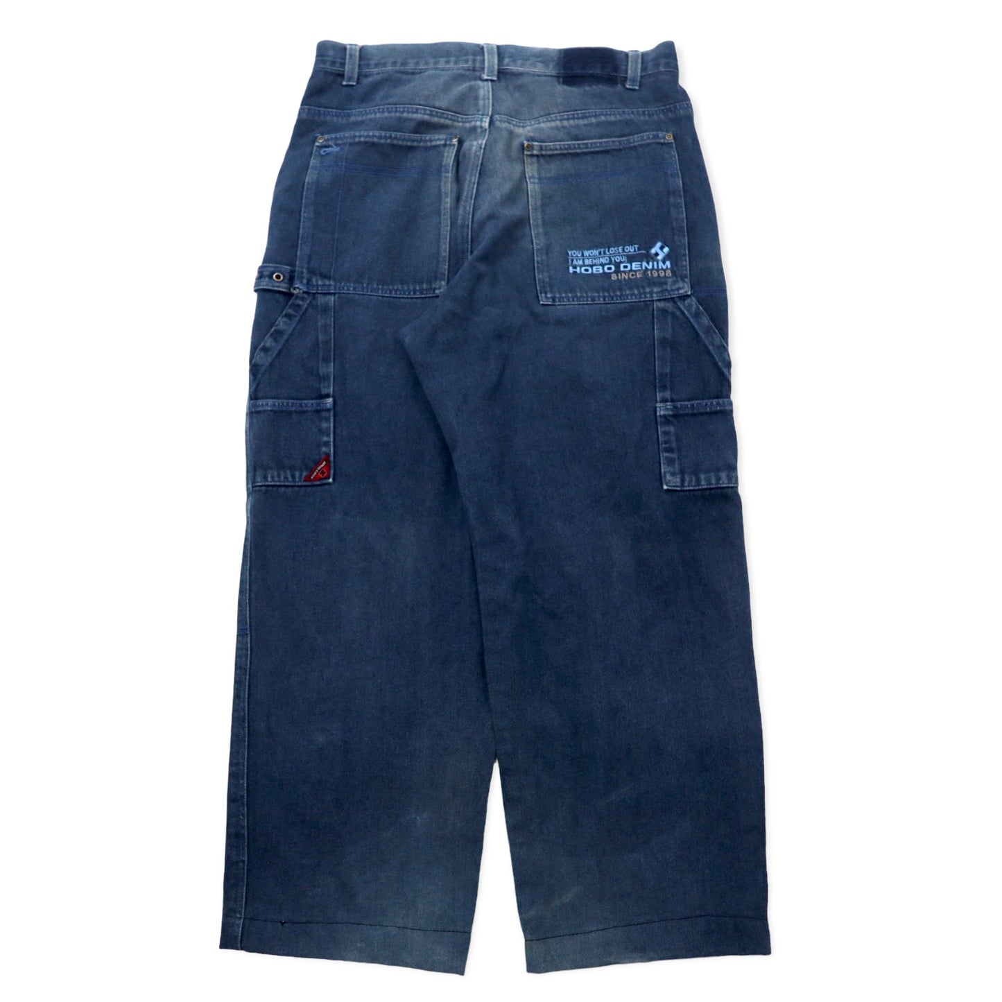 HOBO DENIM 90年代 バギー デニムパンツ W88 ブルー コットン