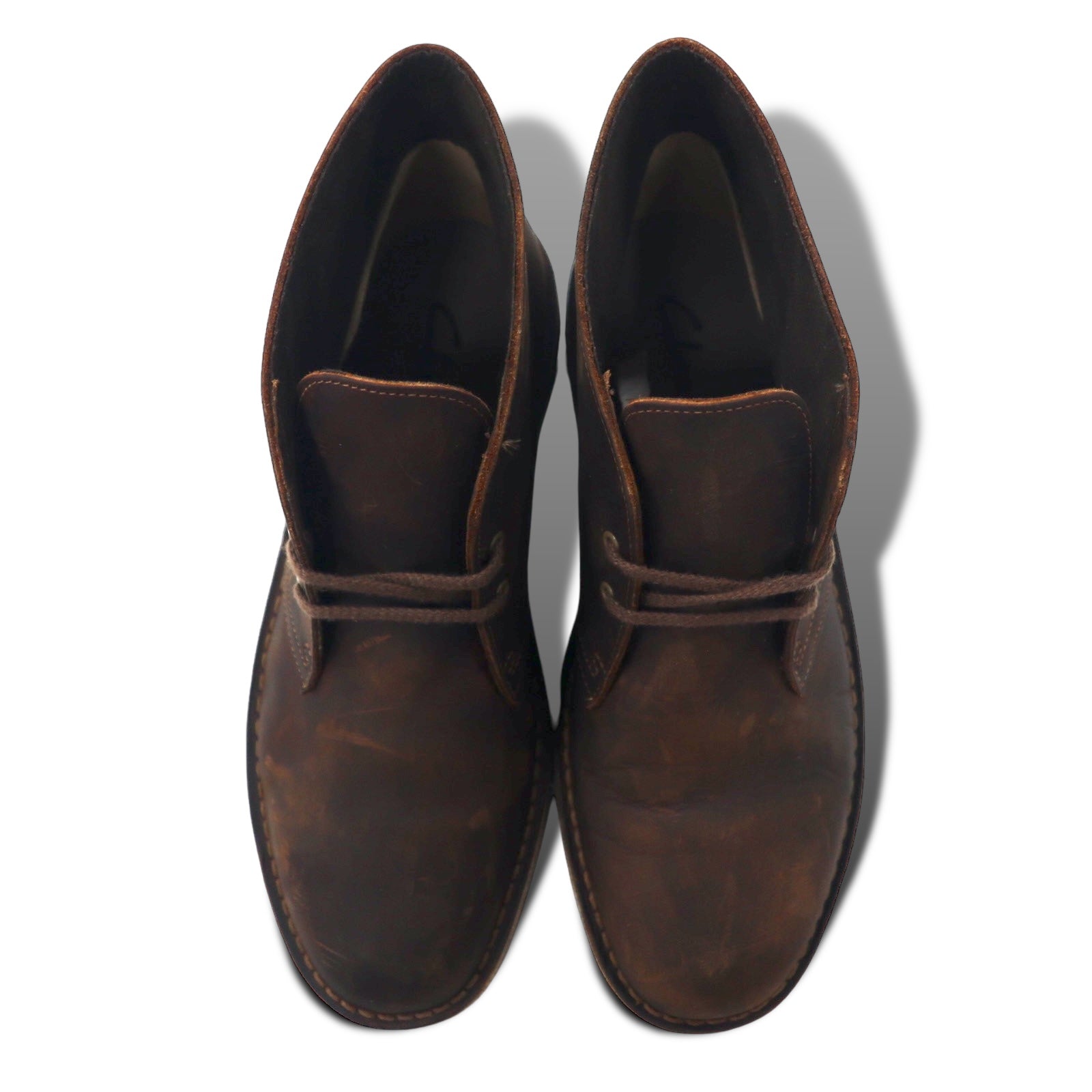 Clarks Chukka Boots 27.5cm Brown Leather 15522