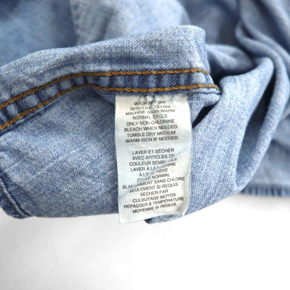 Levi's Signature Oversized Denim Button-Down Shirt, 3XL, Indigo, Blue, Cotton