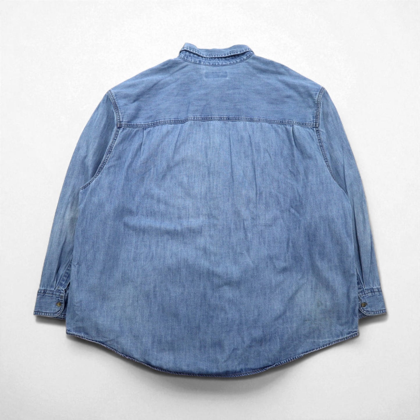 Levi's Signature Oversized Denim Button-Down Shirt, 3XL, Indigo, Blue, Cotton