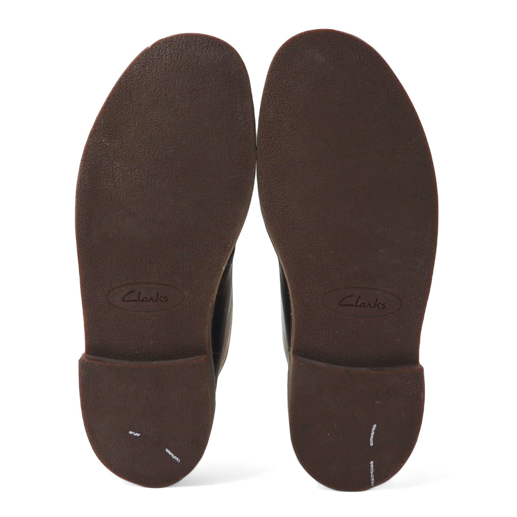 Clarks Chukka Boots 27.5cm Brown Leather 15522