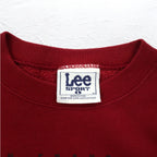 Lee USA Made 90s NFL Print Sweatshirt L Red Fleece Football San Francisco 49ers