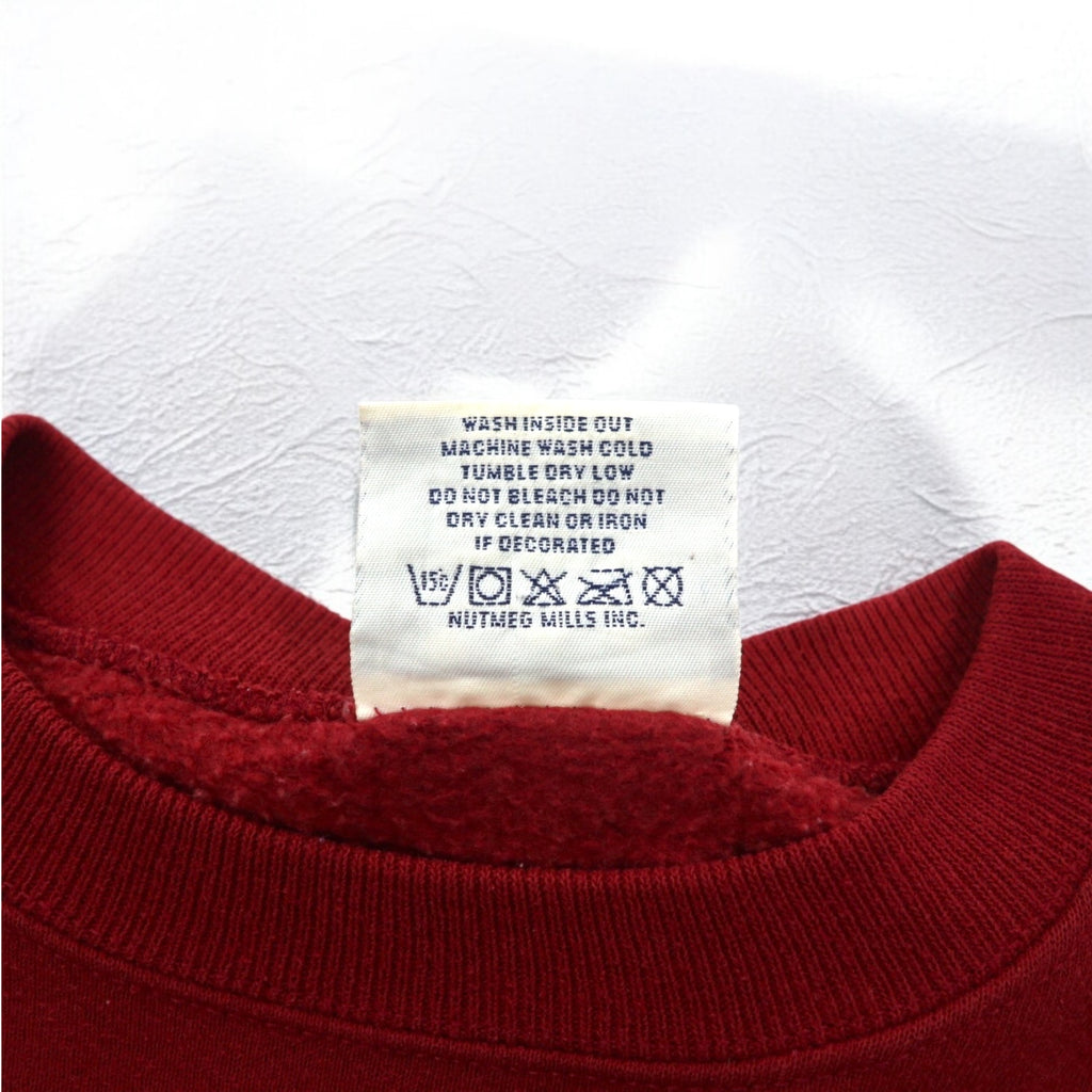 Lee USA Made 90s NFL Print Sweatshirt L Red Fleece Football San Francisco 49ers