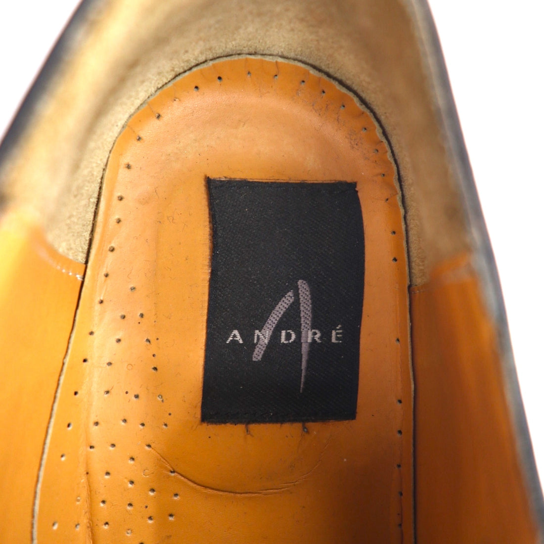 ANDRE Dress Shoes, Straight Tip, Size 29cm, Black Leather, Wingtip