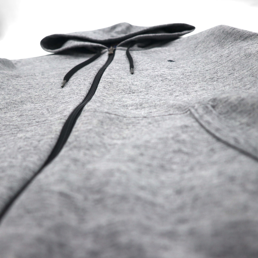 Polo Ralph Lauren Zip Hoodie, Large, Gray, Stretch, Small Pony Embroidery