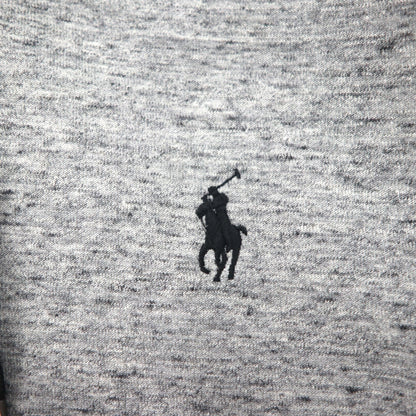 Polo Ralph Lauren Zip Hoodie, Large, Gray, Stretch, Small Pony Embroidery