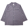 日本然リトテ-古着オンライン-Brooks Brothers オープンカラーシャツ ボックス パジャマシャツ L ブラック チェック コットン-Brooks Brothers Open Collar Shirt Box Pajama Shirt L Black Checked Cotton
