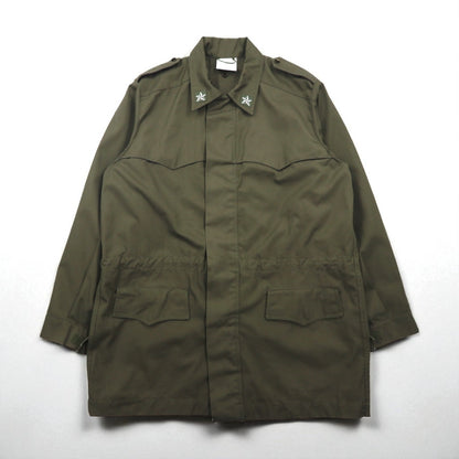 Vintage Italian Army M-90 Field Jacket by Radici Tessuti, 2000s, Military Italian Army Field Jacket, Size L, Drawcord, Epaulettes