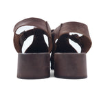 Made in Italy ANDIAMO VIA clog sandals, 24cm, brown leather