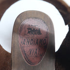 Made in Italy ANDIAMO VIA clog sandals, 24cm, brown leather