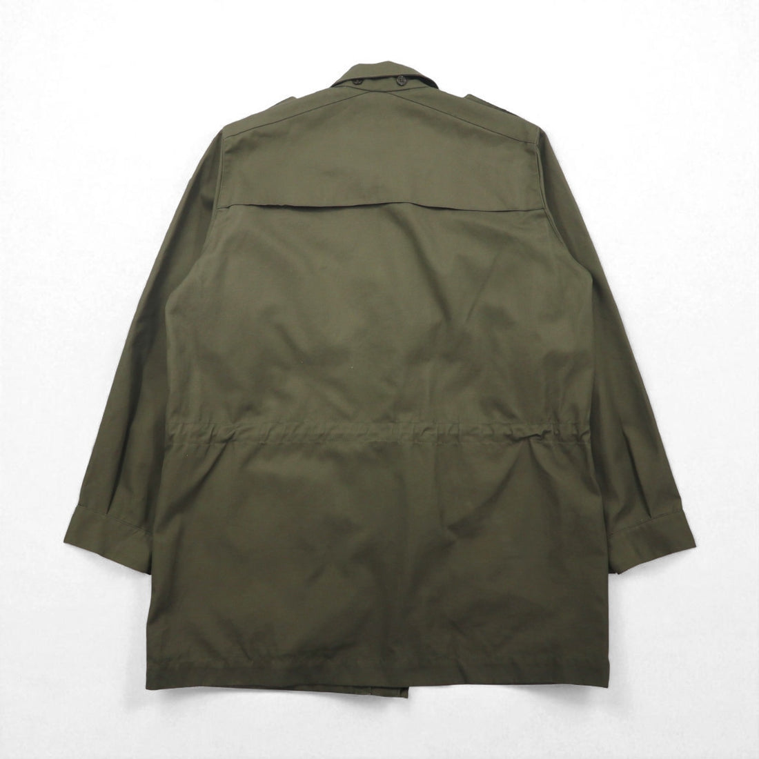 Vintage Italian Army M-90 Field Jacket by Radici Tessuti, 2000s, Military Italian Army Field Jacket, Size L, Drawcord, Epaulettes