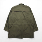 Vintage Italian Army M-90 Field Jacket by Radici Tessuti, 2000s, Military Italian Army Field Jacket, Size L, Drawcord, Epaulettes