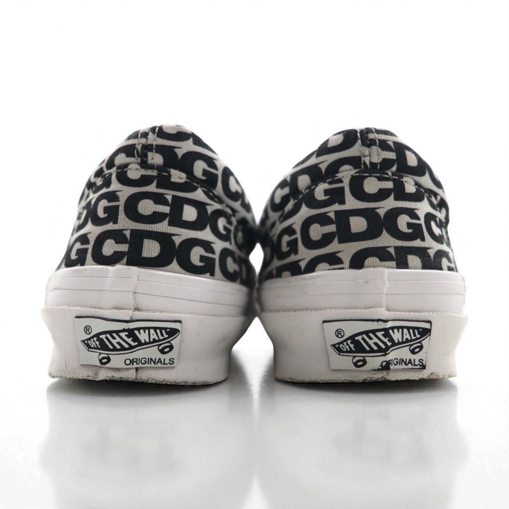 CDG ( COMME des GARCONS ) × VANS スリッポン Slip-On スニーカー 27cm ホワイト キャンバス ボルト VAULT OG Classic