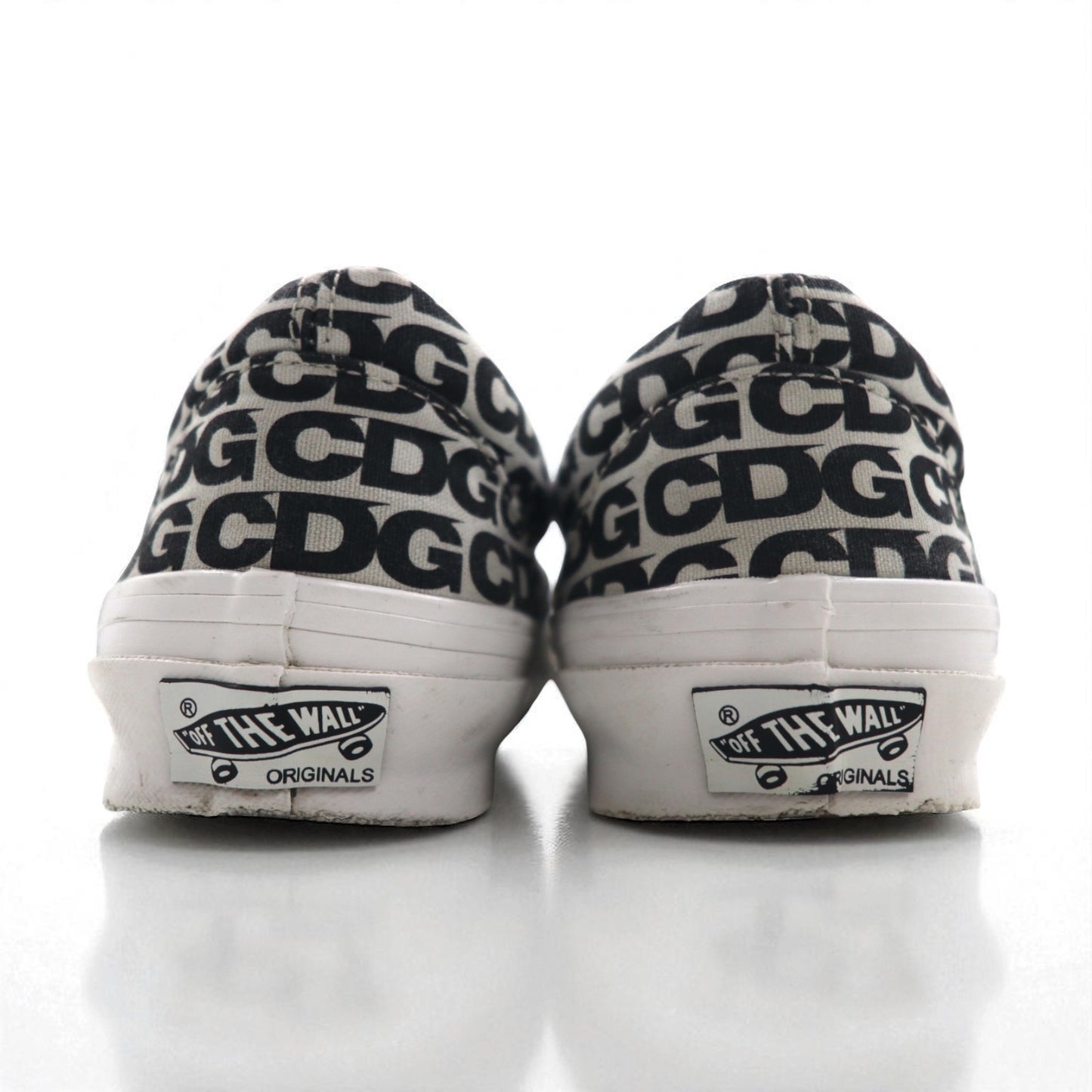 CDG (COMME des GARCONS) x VANS Slip-On Sneakers 27cm White Canvas Volt VAULT OG Classic