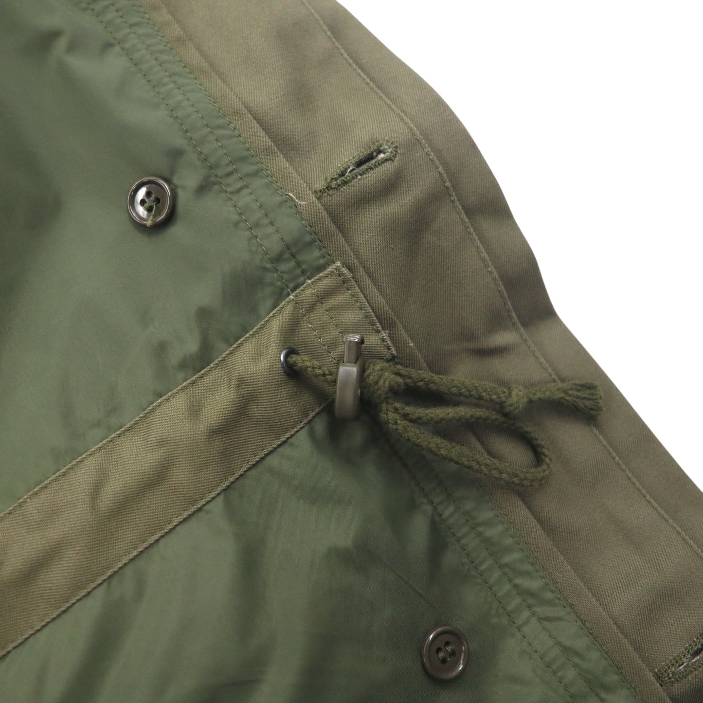 Vintage Italian Army M-90 Field Jacket by Radici Tessuti, 2000s, Military Italian Army Field Jacket, Size L, Drawcord, Epaulettes