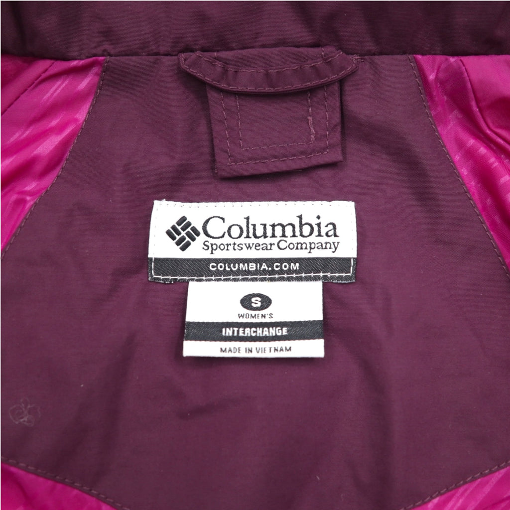 Columbia Omni-Tech Waterproof Mountain Parka S Purple Detachable Hood Bugaboo Parka WL7109