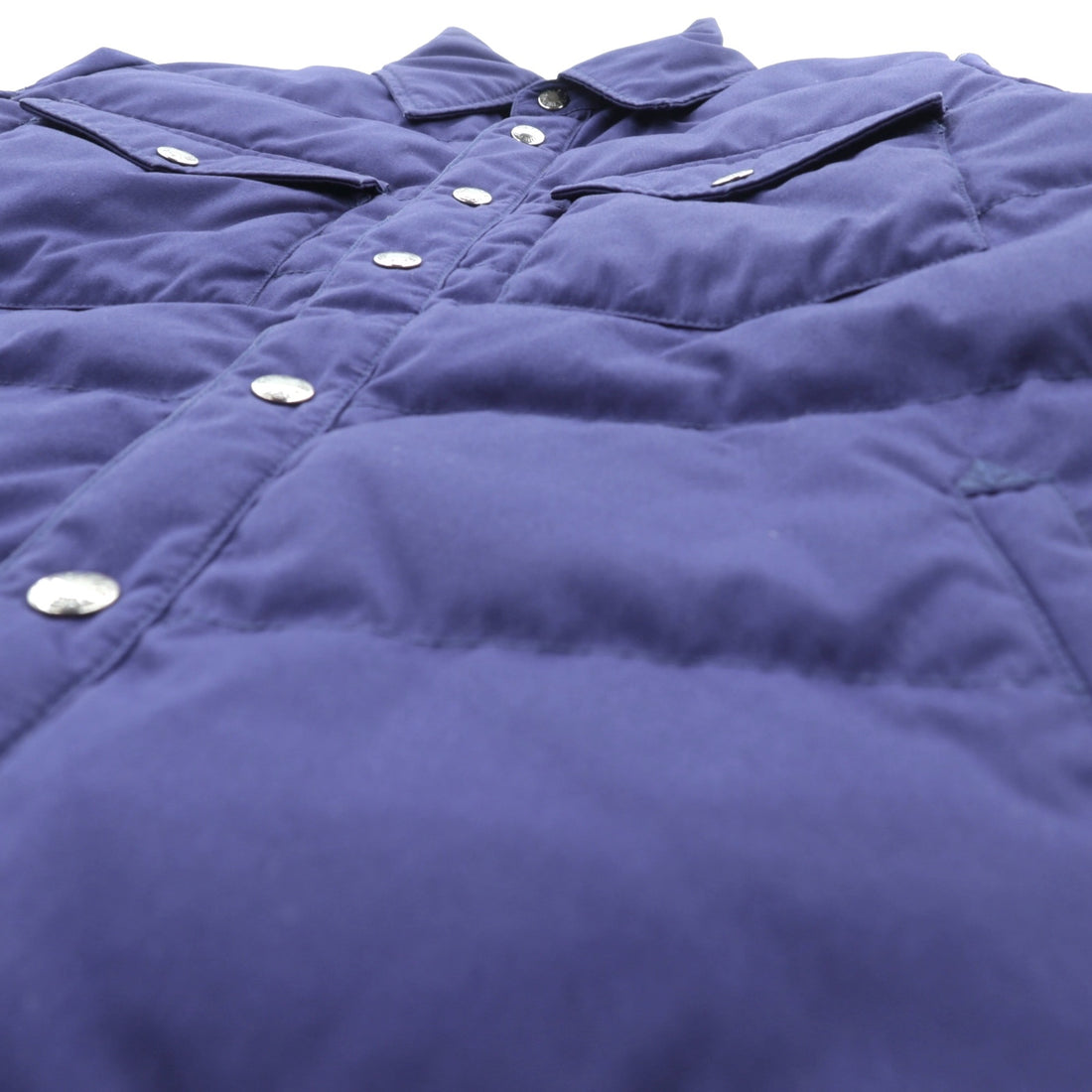 THE NORTH FACE PURPLE LABEL 65/35 Cloth Down Shirt Jacket, Size M, Navy, Snap Buttons, Chest Pocket, Photonic Bayhead Cloth, ND2363N