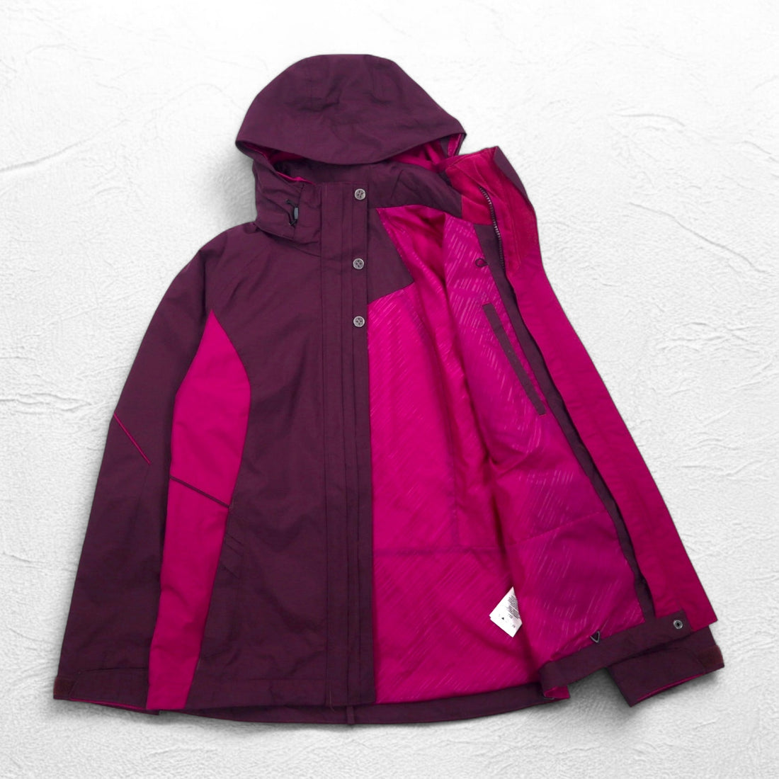 Columbia Omni-Tech Waterproof Mountain Parka S Purple Detachable Hood Bugaboo Parka WL7109