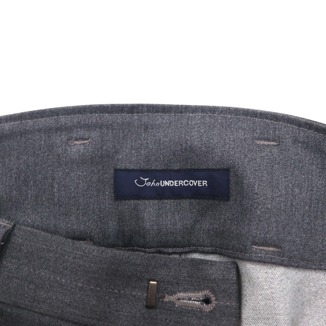 John UNDERCOVER ストレッチ モトクロスパンツ L グレー スリット JUQ4502 日本製