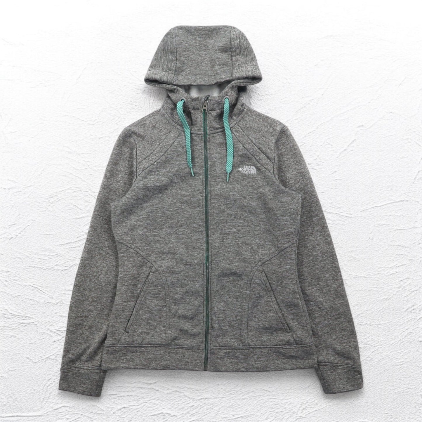 THE NORTH FACE フルジップパーカー M グレー ポリエステル ロゴ刺繍 US規格 A40A