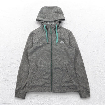 THE NORTH FACE フルジップパーカー M グレー ポリエステル ロゴ刺繍 US規格 A40A