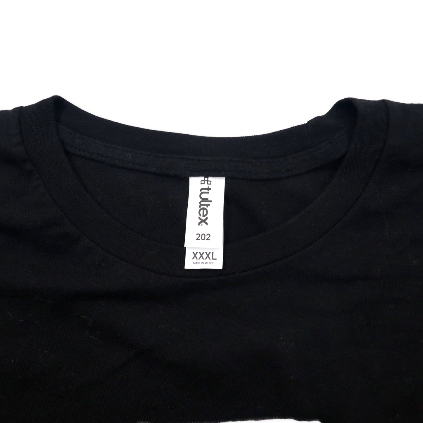 tultex ビッグサイズ プリントTシャツ XXXL ブラック コットン CURSED メキシコ製