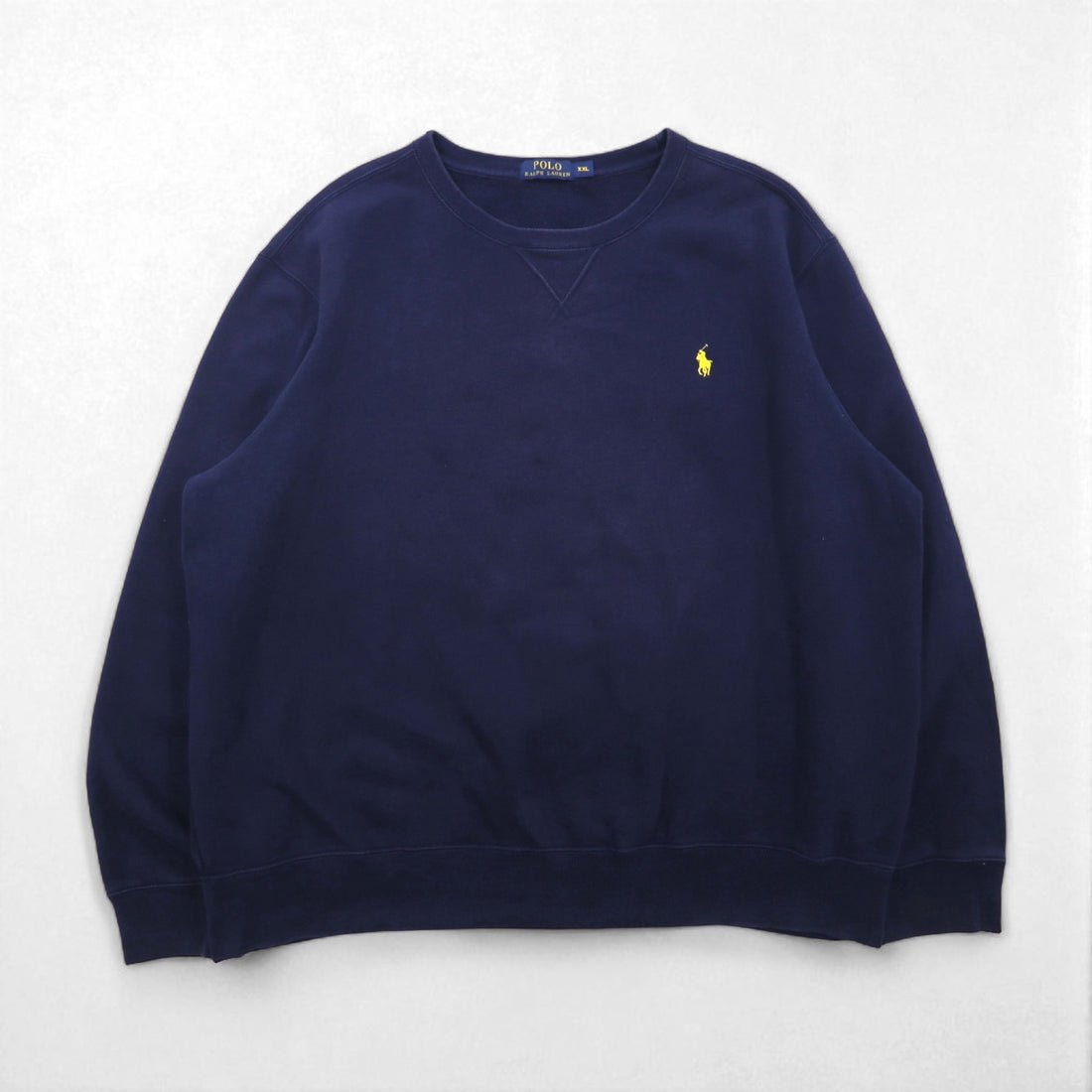 Polo Ralph Lauren Navy V-neck sweatshirt, size 2XL, with small pony embroidery