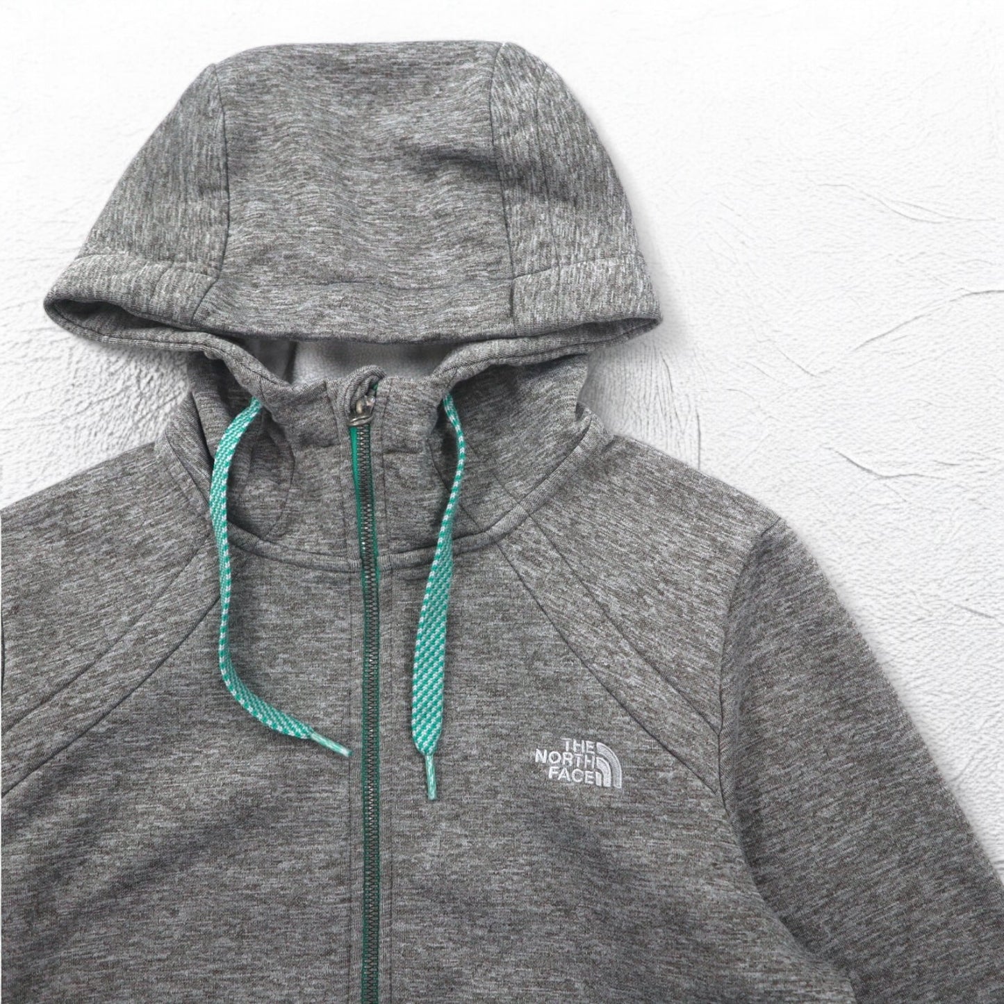 THE NORTH FACE フルジップパーカー M グレー ポリエステル ロゴ刺繍 US規格 A40A