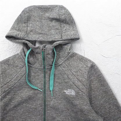 THE NORTH FACE フルジップパーカー M グレー ポリエステル ロゴ刺繍 US規格 A40A