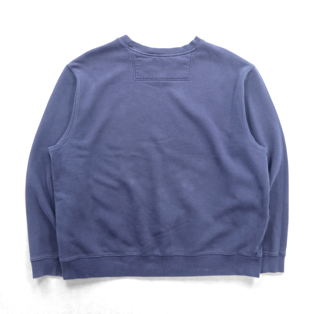 L.L.Bean 前V ブランク スウェット トレーナー XL ネイビー TRADITIONAL FIT 無地 クルーネック