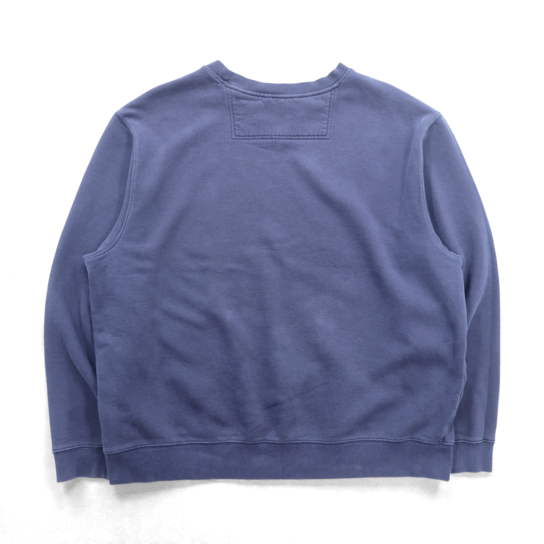 L.L.Bean Front V Blank Sweatshirt, XL, Navy, Traditional Fit, Solid Color, Crew Neck