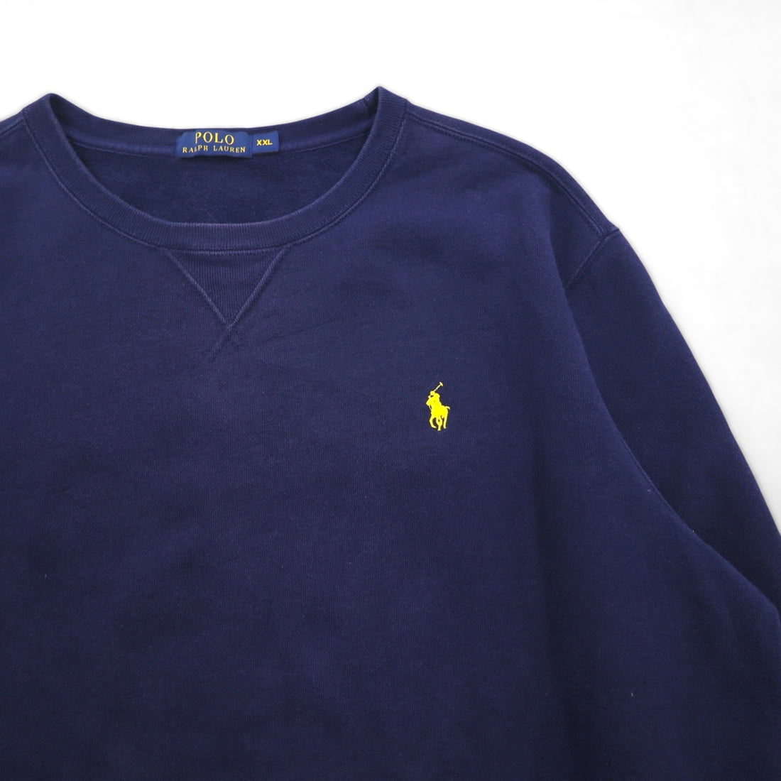 Polo Ralph Lauren Navy V-neck sweatshirt, size 2XL, with small pony embroidery