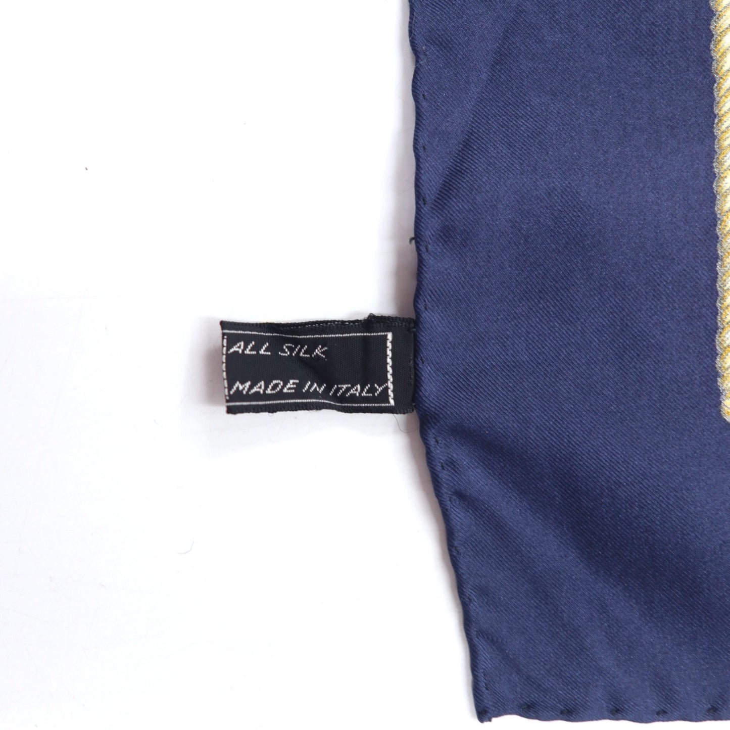 CELINE イタリア製 大判 スカーフ レッド ネイビー 総柄 シルク エンブレム