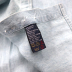 TOMMY JEANS 90年代 シャンブレーシャツ XL ブルー コットン ワンポイントロゴ刺繍