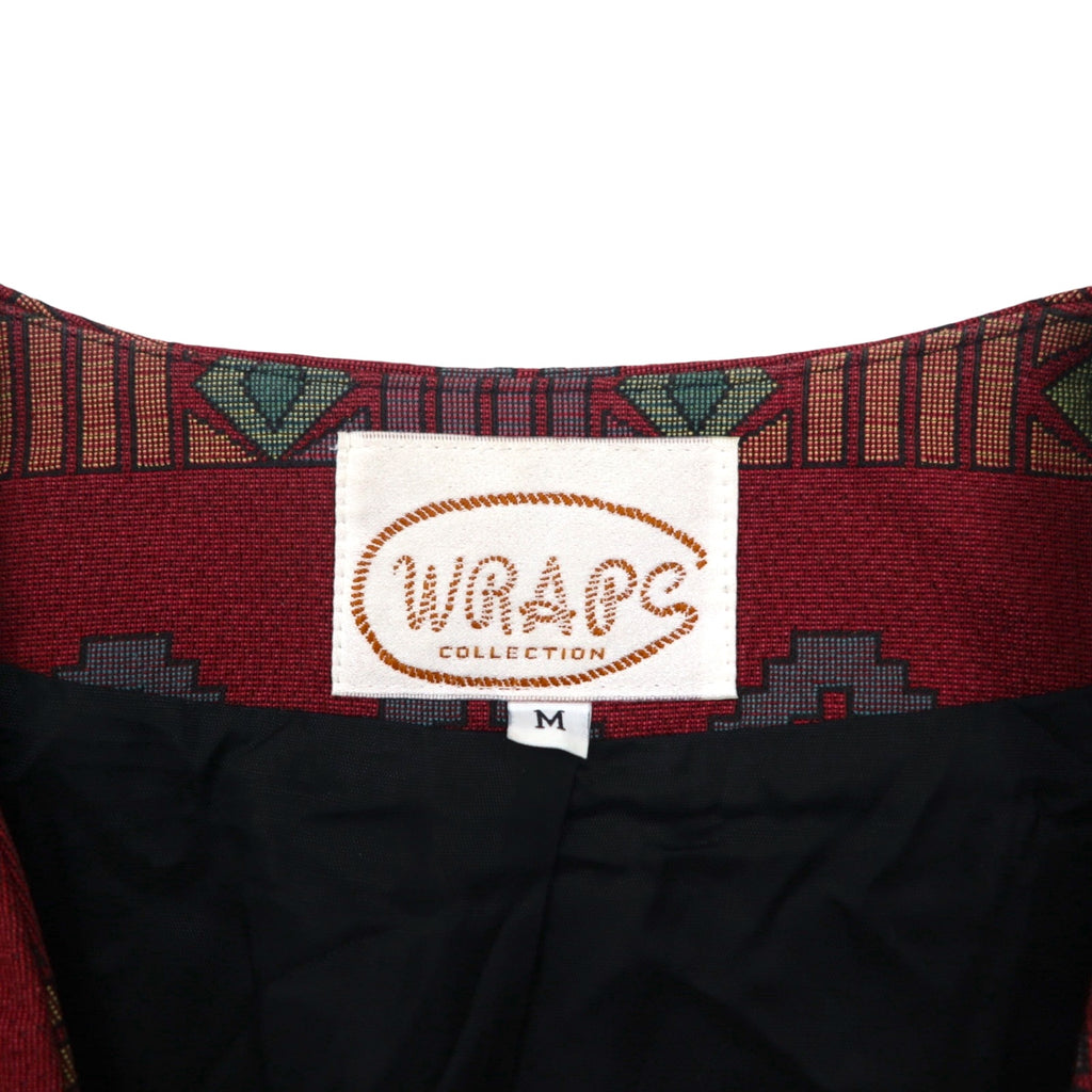 80s USA Vintage Blazer WRAPS Chimayo Jacquard Jacket, Size M, Native American Print Tapestry, Concho Buttons, Made in USA