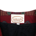 80s USA Vintage Blazer WRAPS Chimayo Jacquard Jacket, Size M, Native American Print Tapestry, Concho Buttons, Made in USA