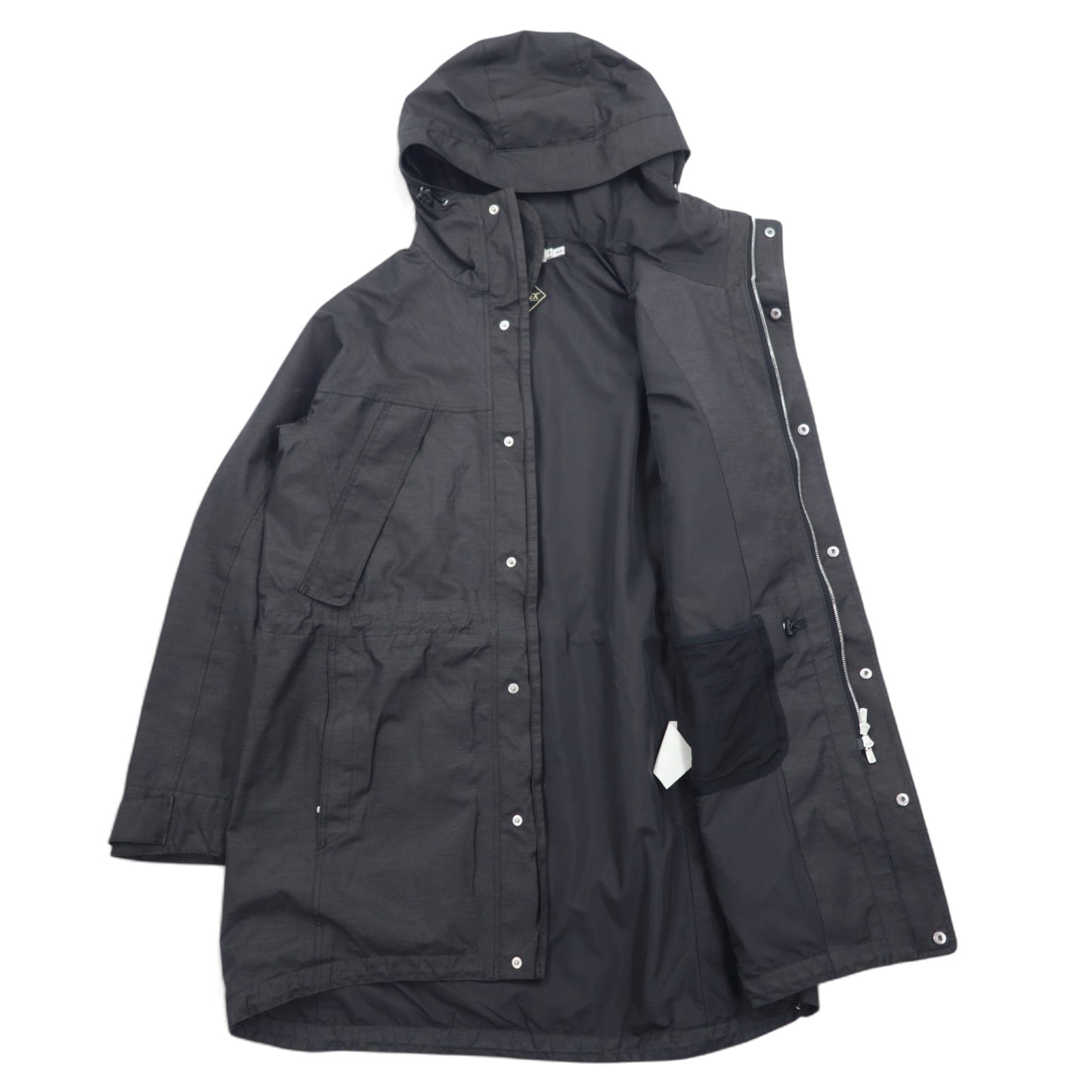 nonnative ゴアテックス GORE-TEX ハイカーコート マウンテンパーカー M ブラック ダブルジップ HIKER COAT C/P MINI HERRINGBONE PACLITE 2L NN-J2803 日本製